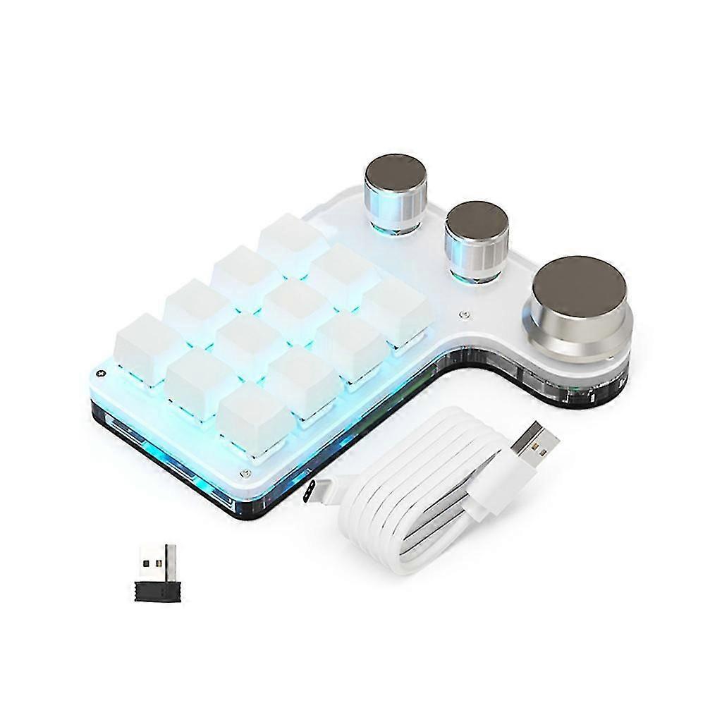 Programming Macro Custom Knob Keyboard Rgb 12-key/15-key Copy Paste Mini Keypad