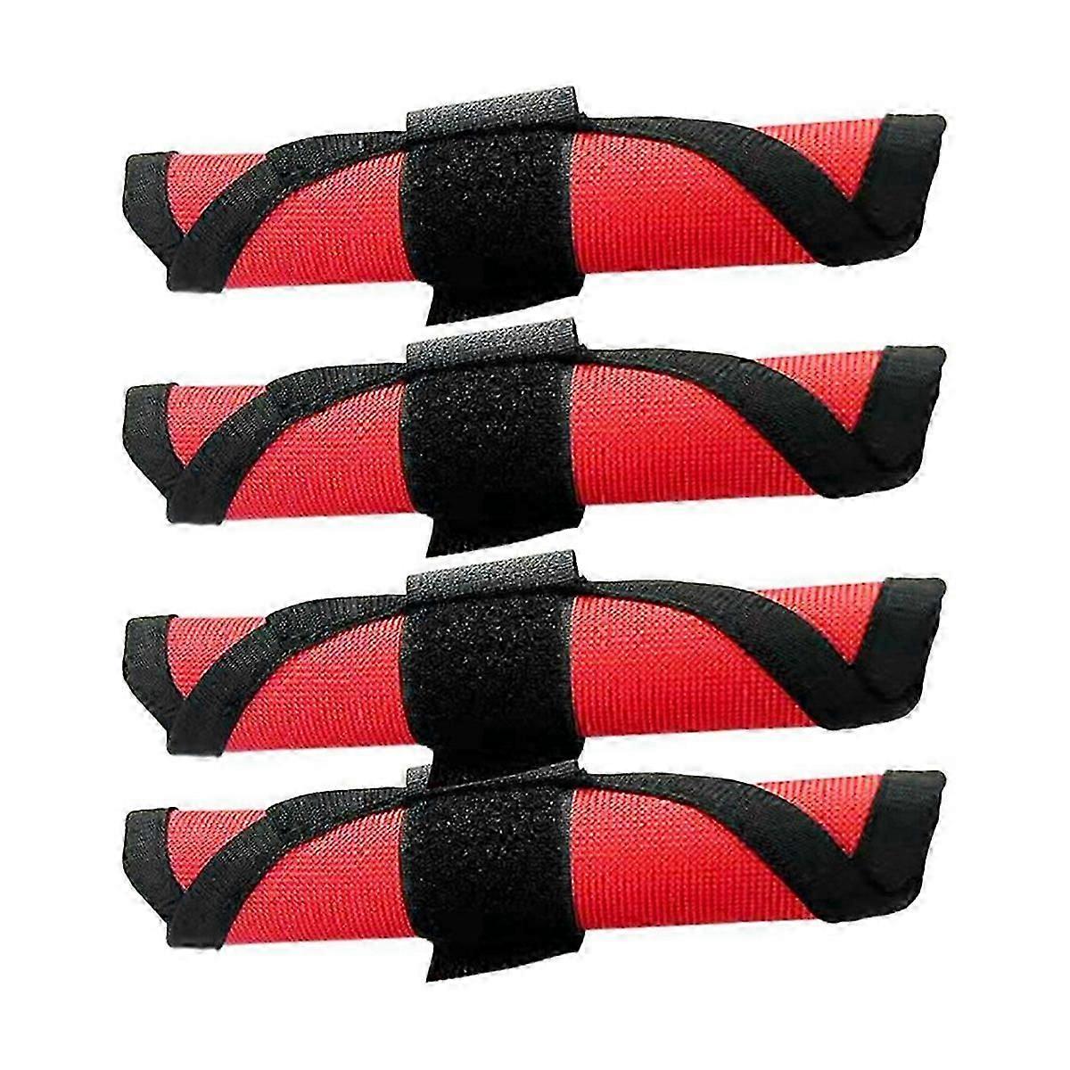 4pcs κόκκινη τσάντα αποθήκευσης περίπτωσης αγκίστρων αλιείας δολώματος καλύπτει την προστατευτική για τα αλιευτικά εργαλεία