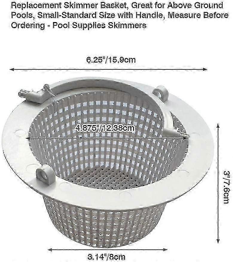 Starlight-pool Skimmer Basket Pool Skimmer Basket For Skimmers Mini Filter Basket With Handle Removable Replacement Skimmer Basket For Cleaning Swimmi