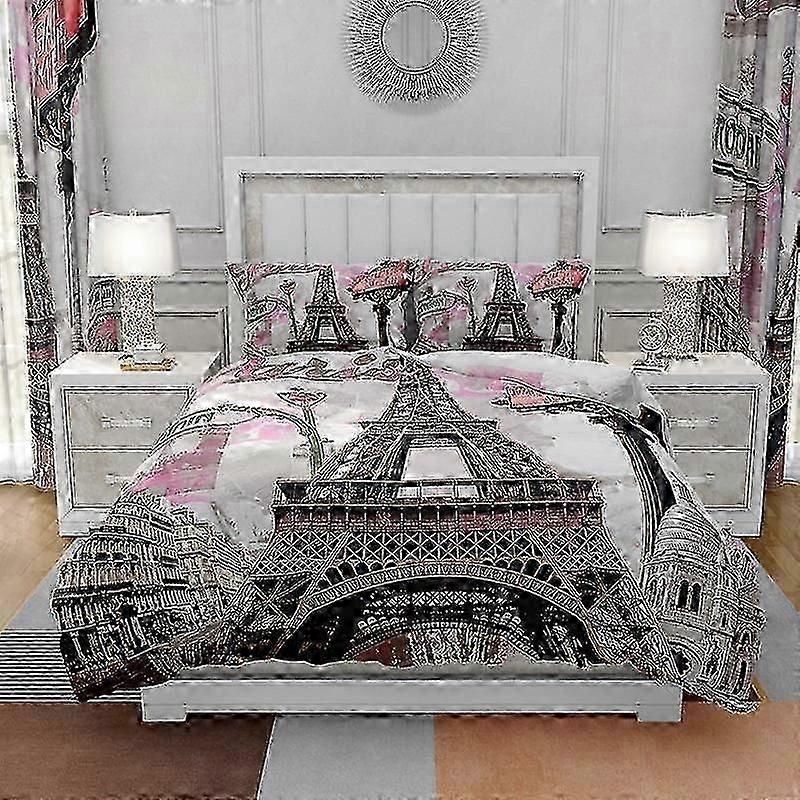 n270 Lençóis D Floral Print Flores Padrão Conjunto de Cama de Cama3D Print Faion Rose Daisy Lavender Conjunto de Cama (1 Capa de Edredom e 2 Fronhas) Cama Sh