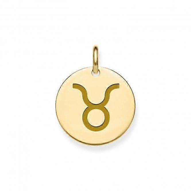 9ct Yellow Gold Taurus Zodiac Pendant PN1292