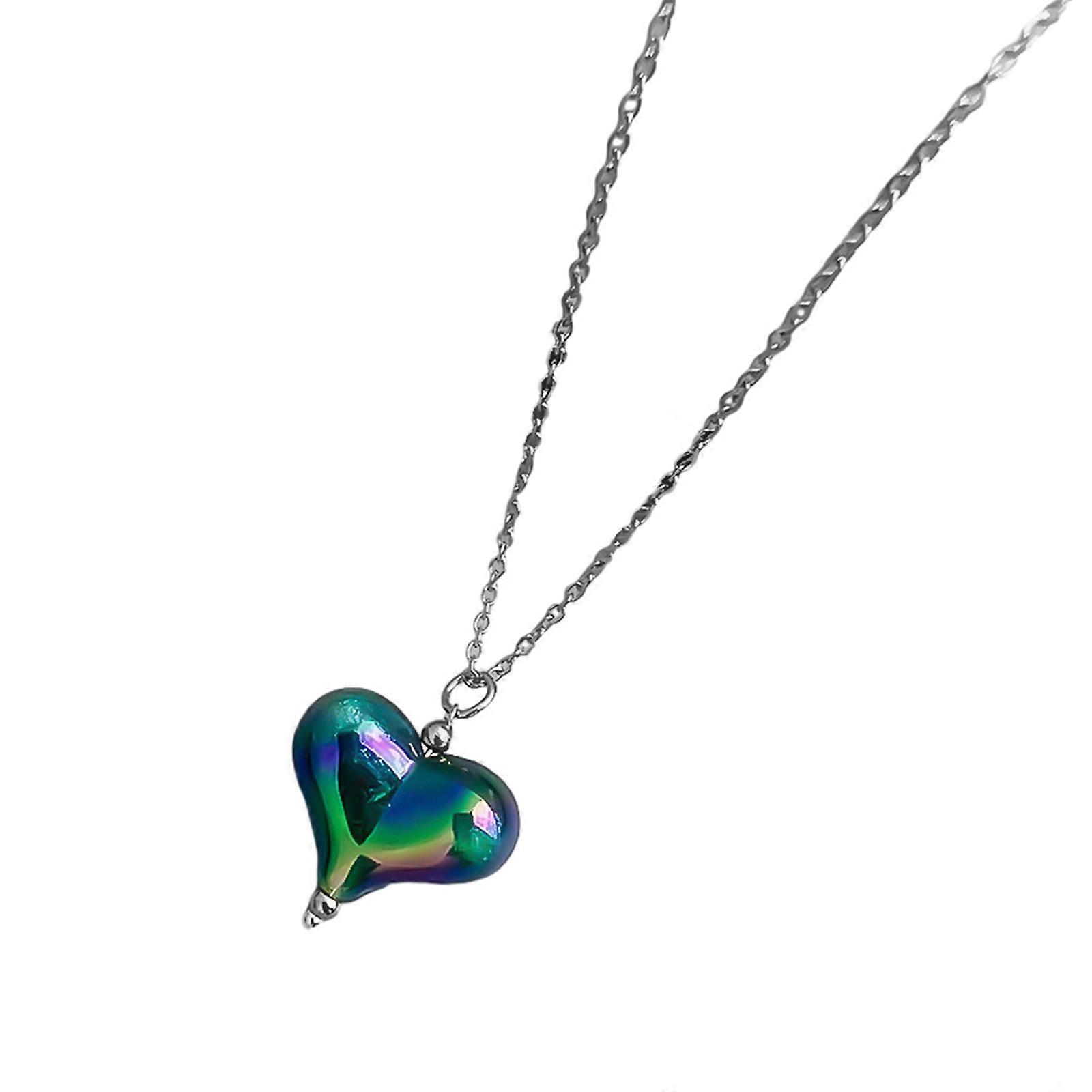 Inimă Pandantiv Lanț Colier pentru femei Fete Declarație Choker Pulover Lanț Bijuterii Cadou pentru Ziua Îndrăgostiților Nuntă