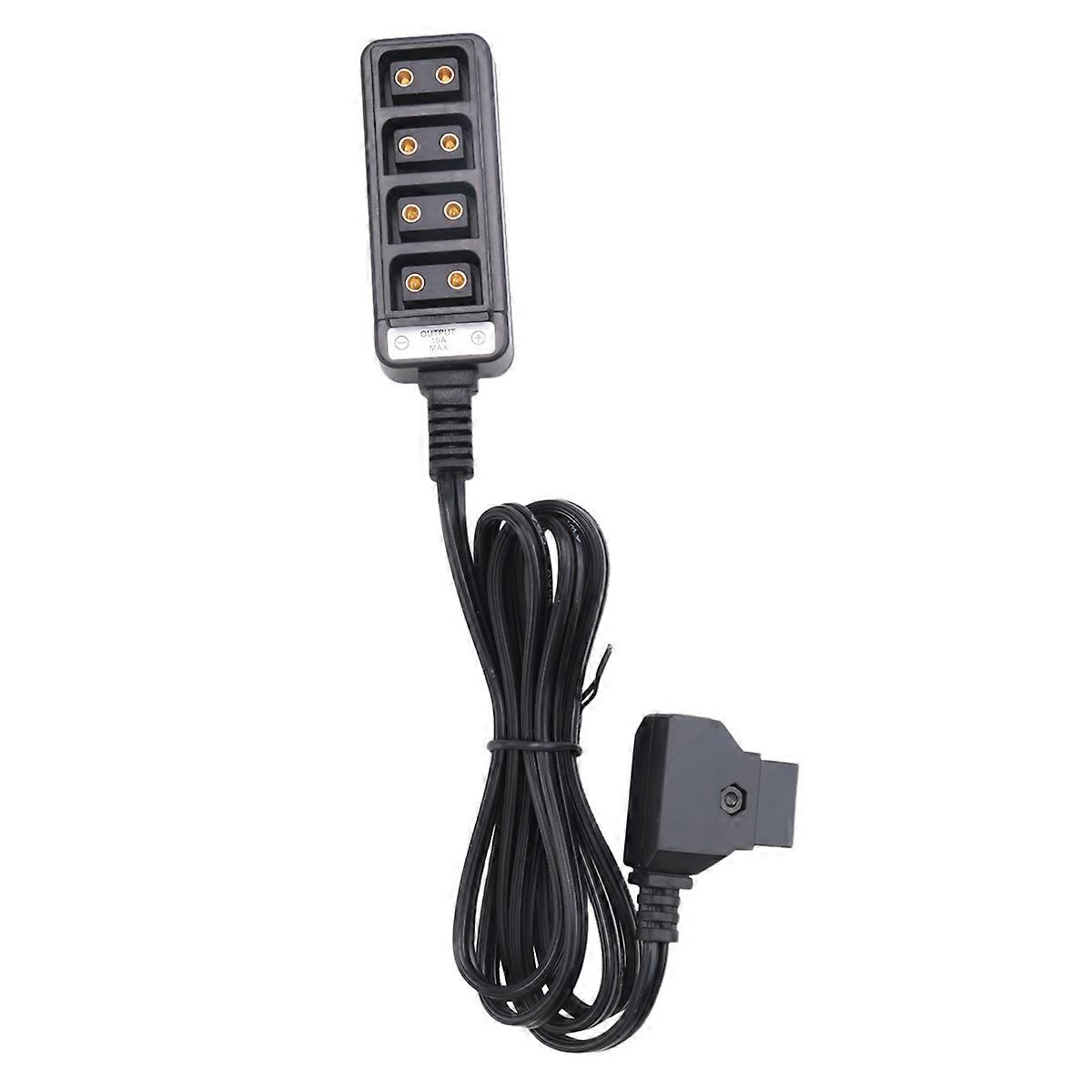 D-Tap Male to 4-Port P-Tap Female Camera Power Supply Distributor DTAP Fourway Splitter
