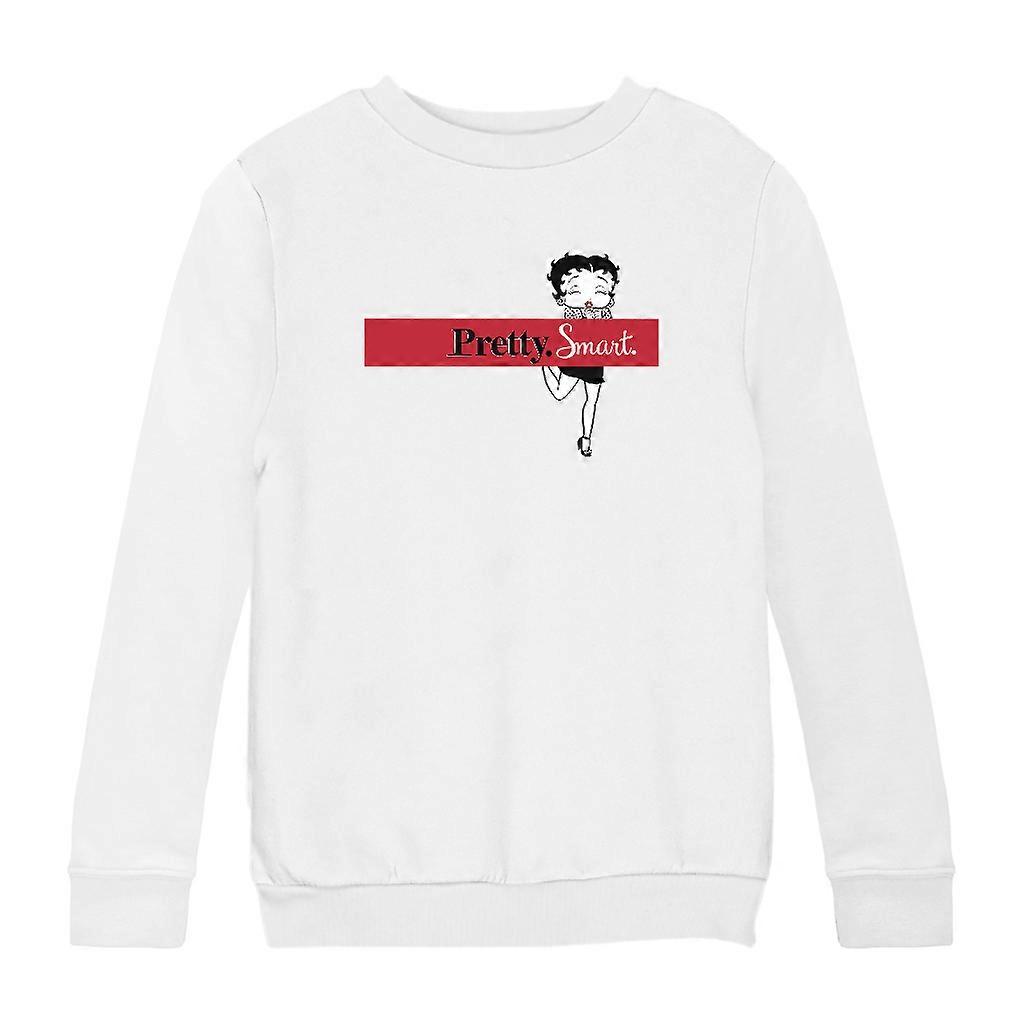 Betty Boop Pretty. Smart. Kid's Sweatshirt
