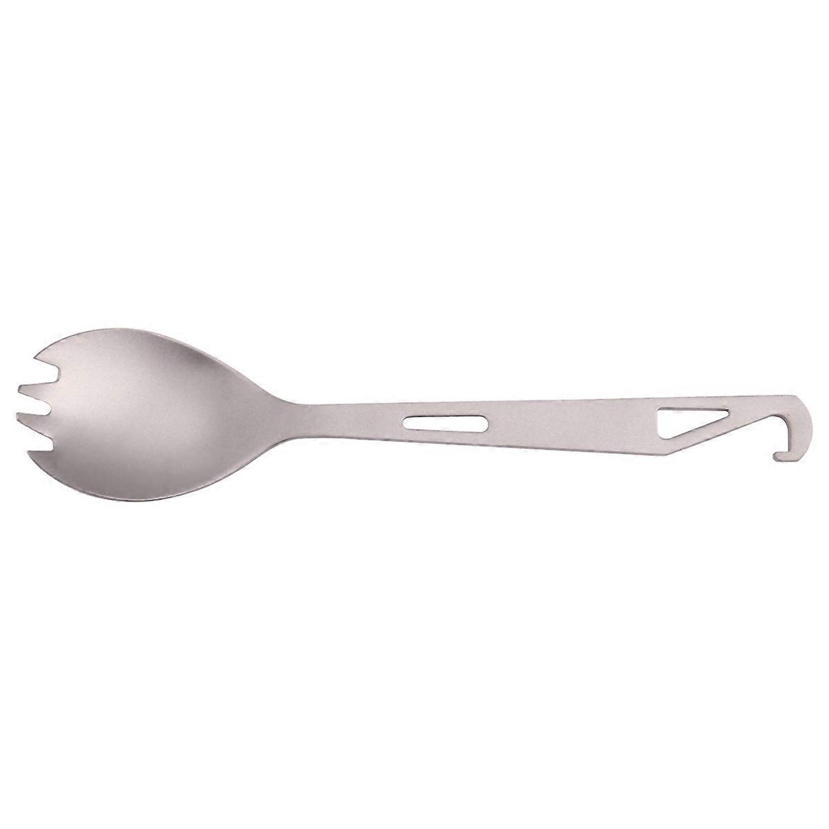 Outdoor Camping Fork Multi-Purpose Dining Spoon Portable Dual-Use Upgraded Hook Handle Camping Kitch