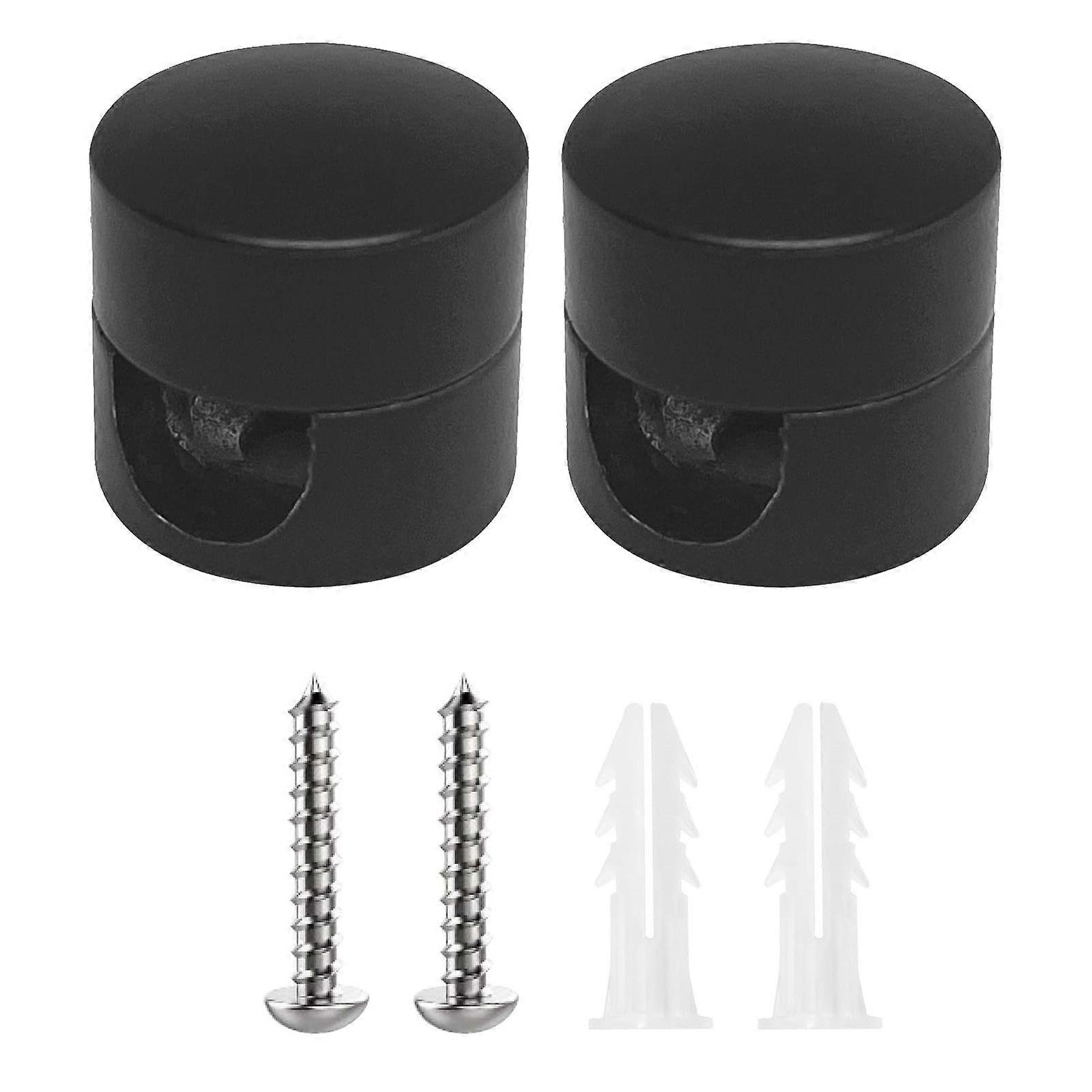 2pcs/set Durable Wire Management Solution Versatile Cable Organizers Efficient Cable Management Tool for Home & Business  Black