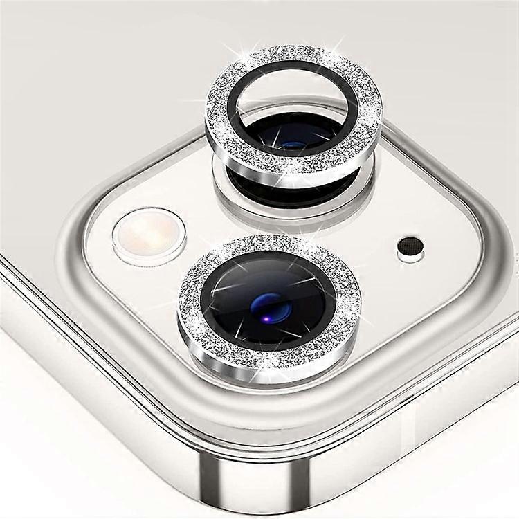 ENKAY HAT PRINCE Compatible For iPhone 13 6.1 inch / 13 mini 5.4 inch 1 Set Camera Lens Protector Glitter Decor Clear Lens Film