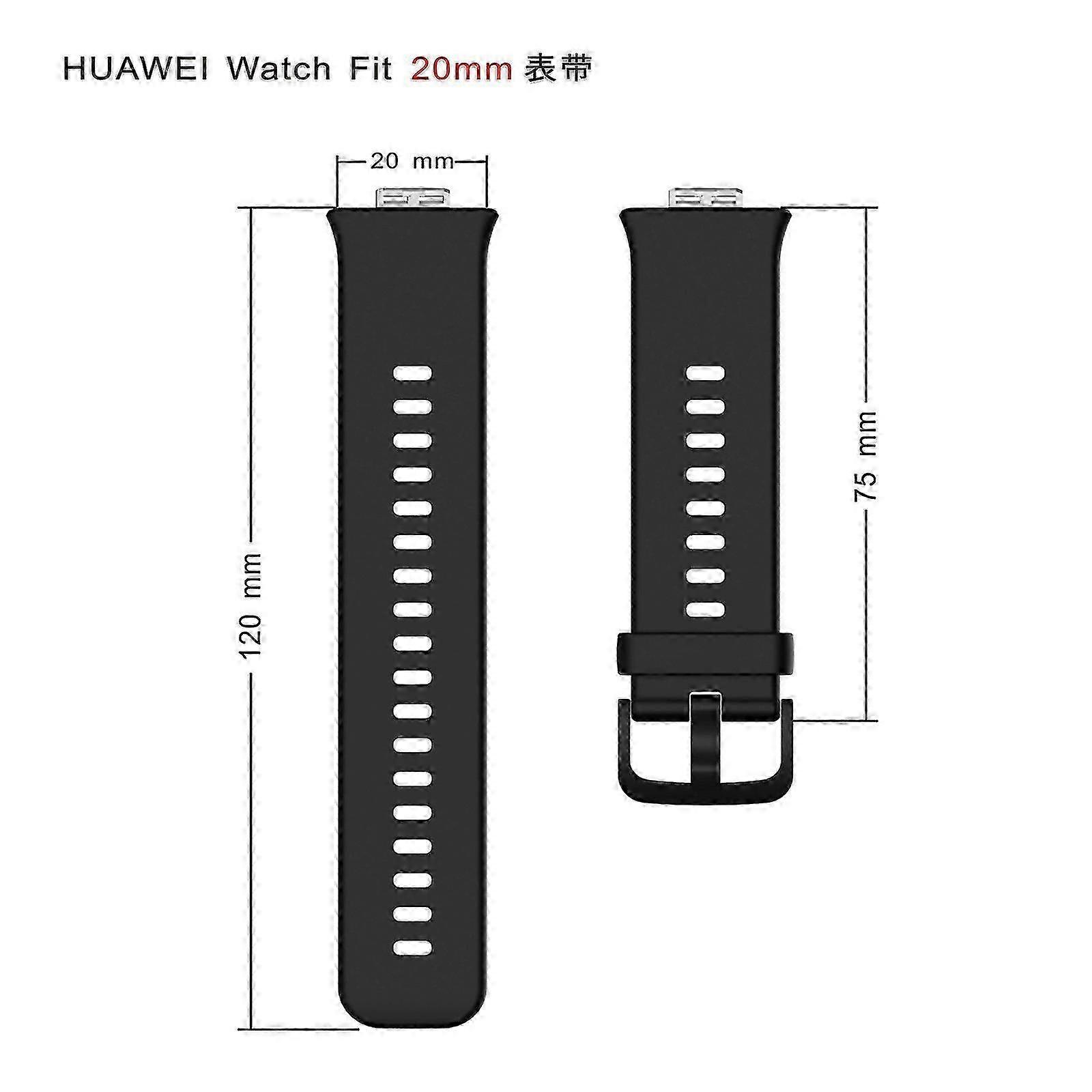 for Huawei Watch Fit Adjustable Rubber Replacement Bands Smartwatch Accessories SZRH A-F