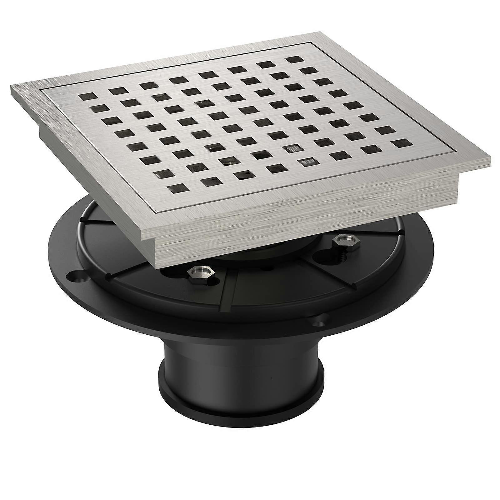 Brushed Nickel High Flow Shower Floor Drain