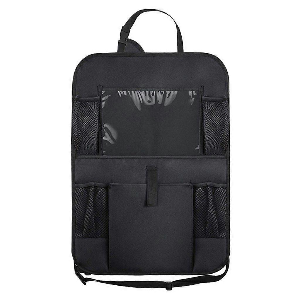 Car Back Seat Organizer Protector Mat withTouch Screen Multi Pocket Storage Bag