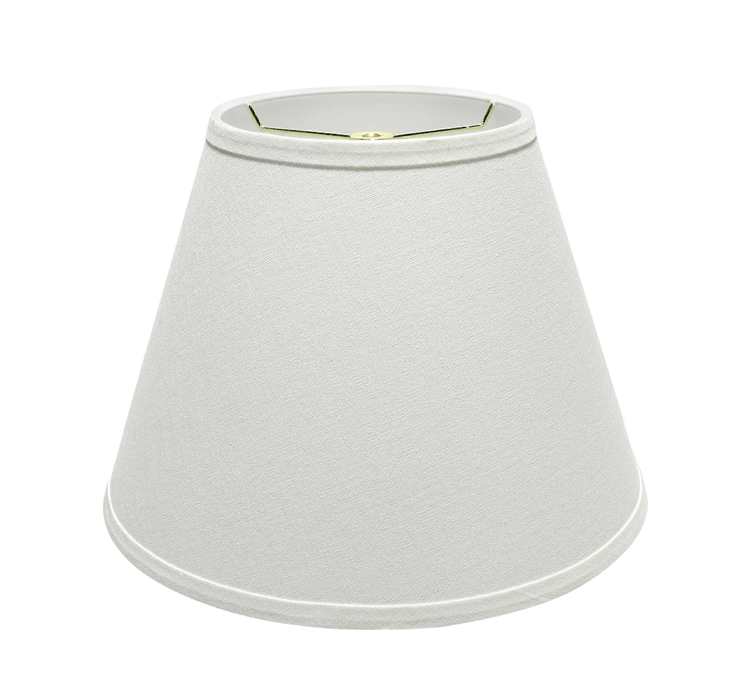 White Lamp Shade for Home Decor 7" Top x 13" Bottom x 9-1/2" Slant Height