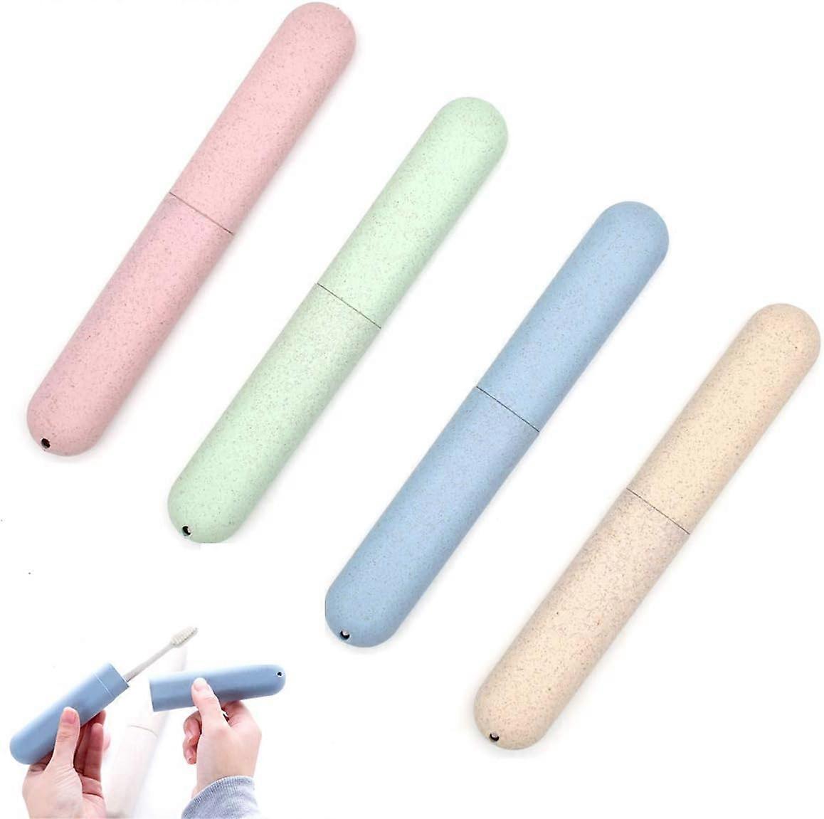 Zahnbürstenhalter, langlebiges PP-Material, natürliches Weizenstroh