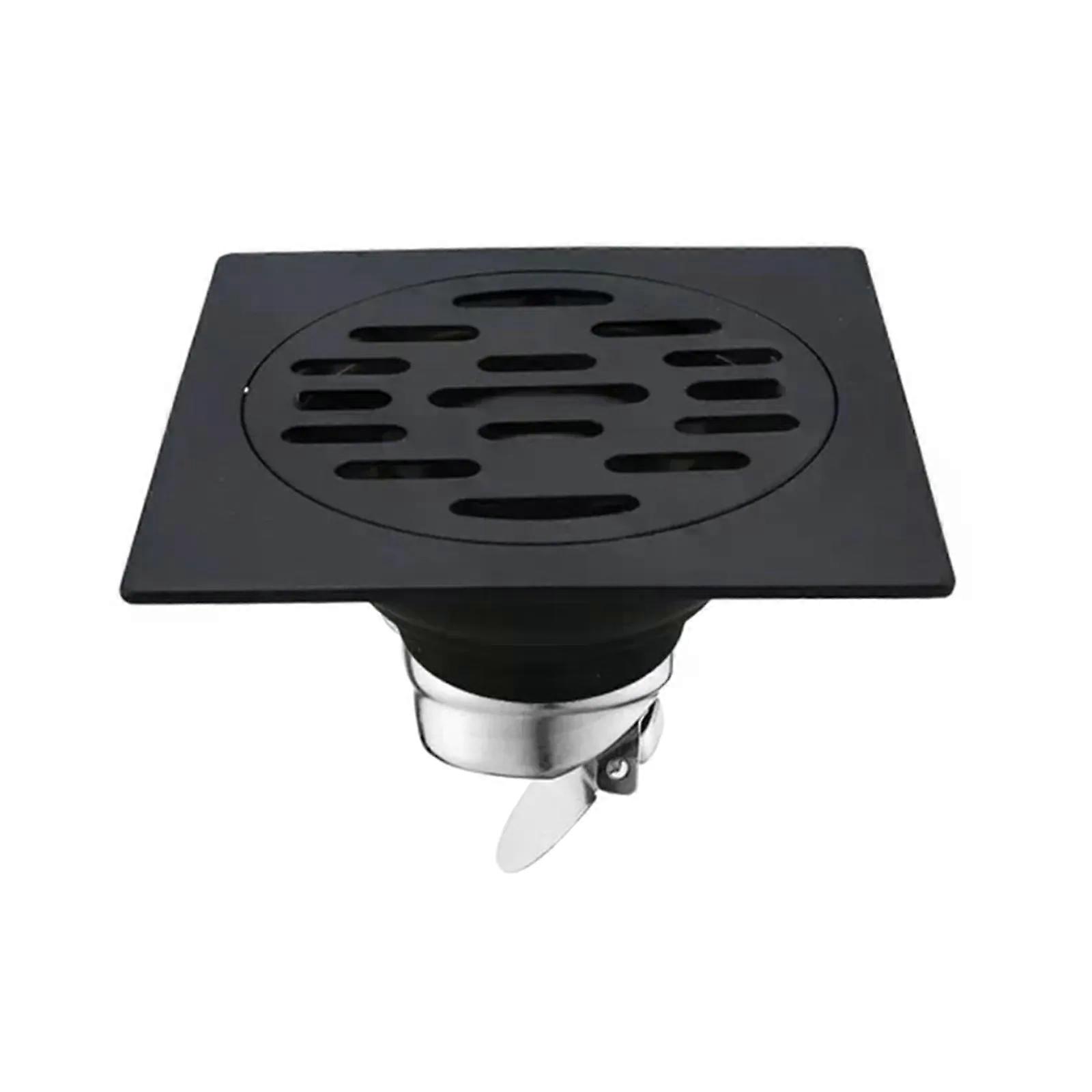 1 stk brusegulvafløb tilbagestrømningssikring rustfrit stål gulvafløb badeværelse insektsikker anti-lugt kloakafløbsdæksel