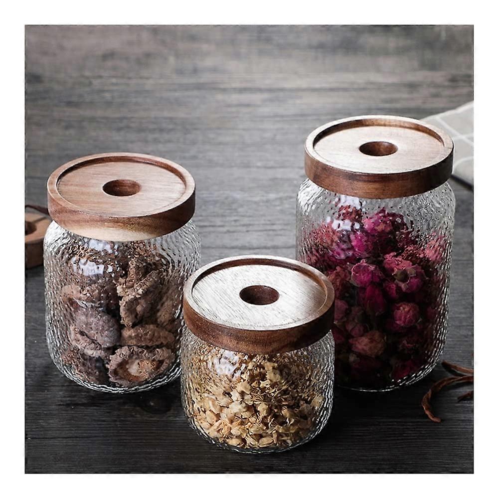 3 stk juleglas cookie krukke til opbevaring af køkkenbord mad