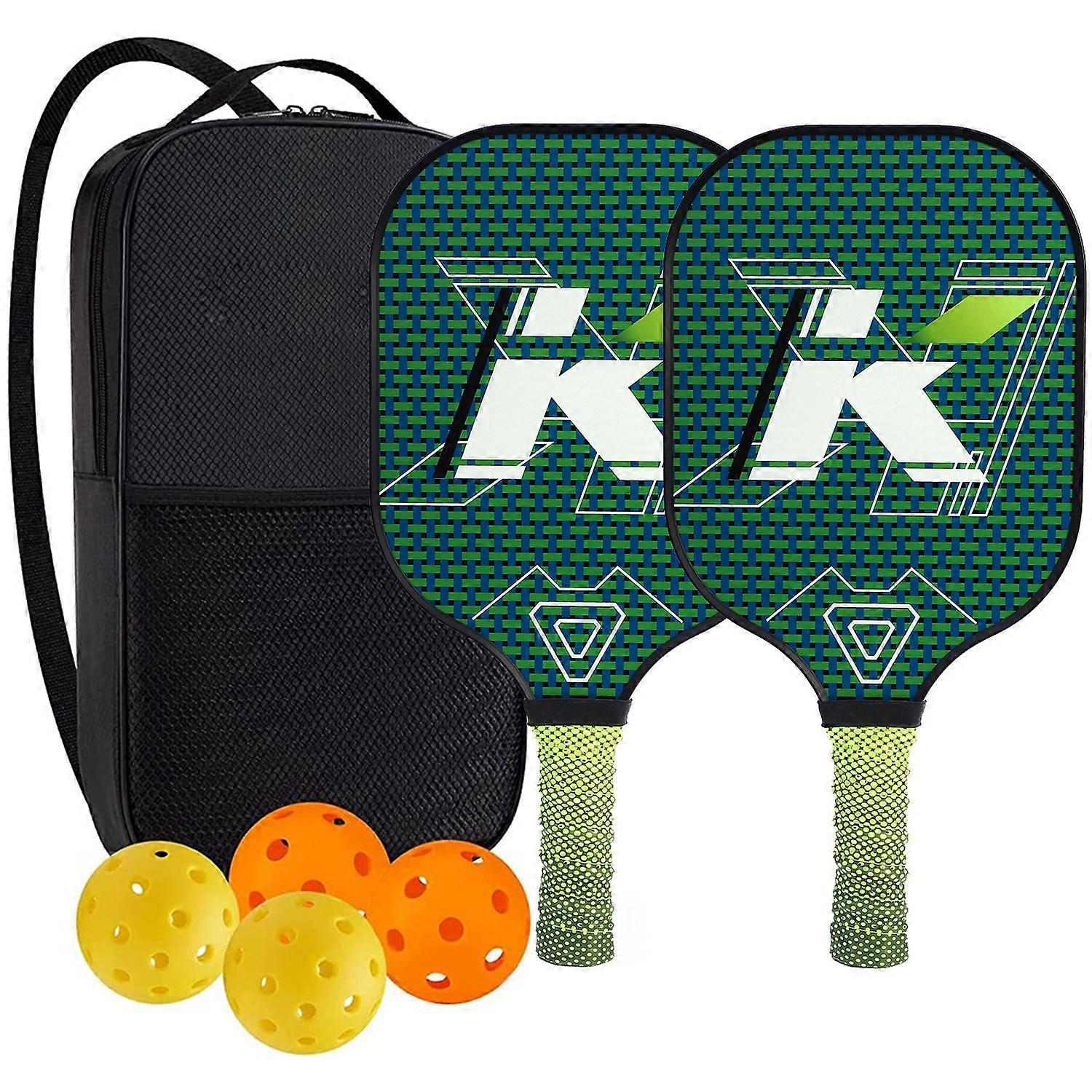 Pickleball Racket Printed Hand Gel Professional Pickleball Paddle Set