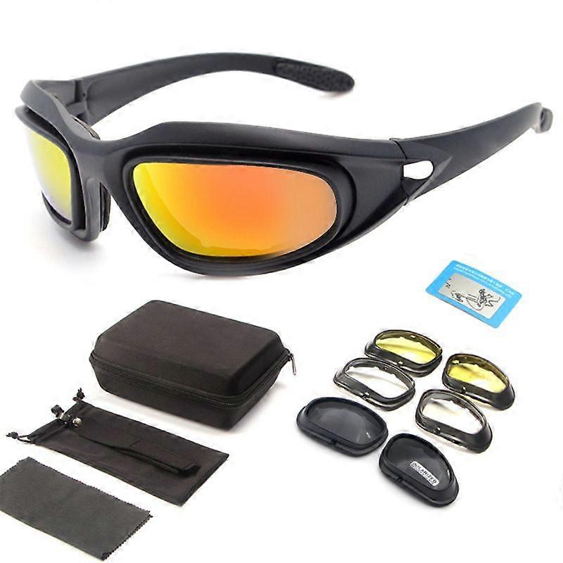 Polarized motorcycle riding goggles, windproof riding glasses, interchangeable lenses