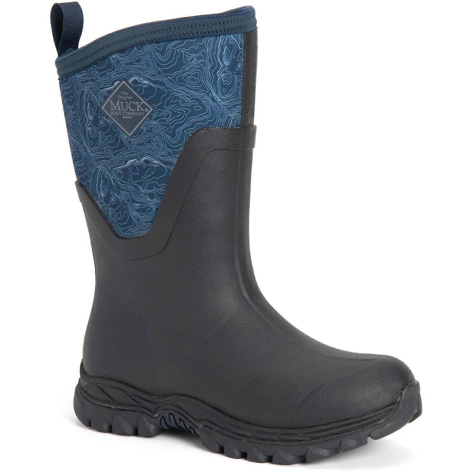 Muck Boots Arctic Sport Mid Navy Rubber/Neoprene Female Textile/Weather Wellingtons-9