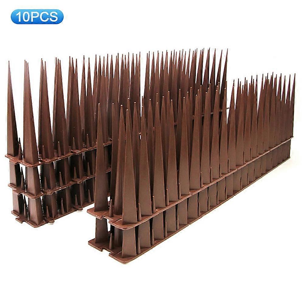 10Pcs 정원 등반 방지 스파이크 조류 고양이 방충제 벽 울타리 보호 장치
