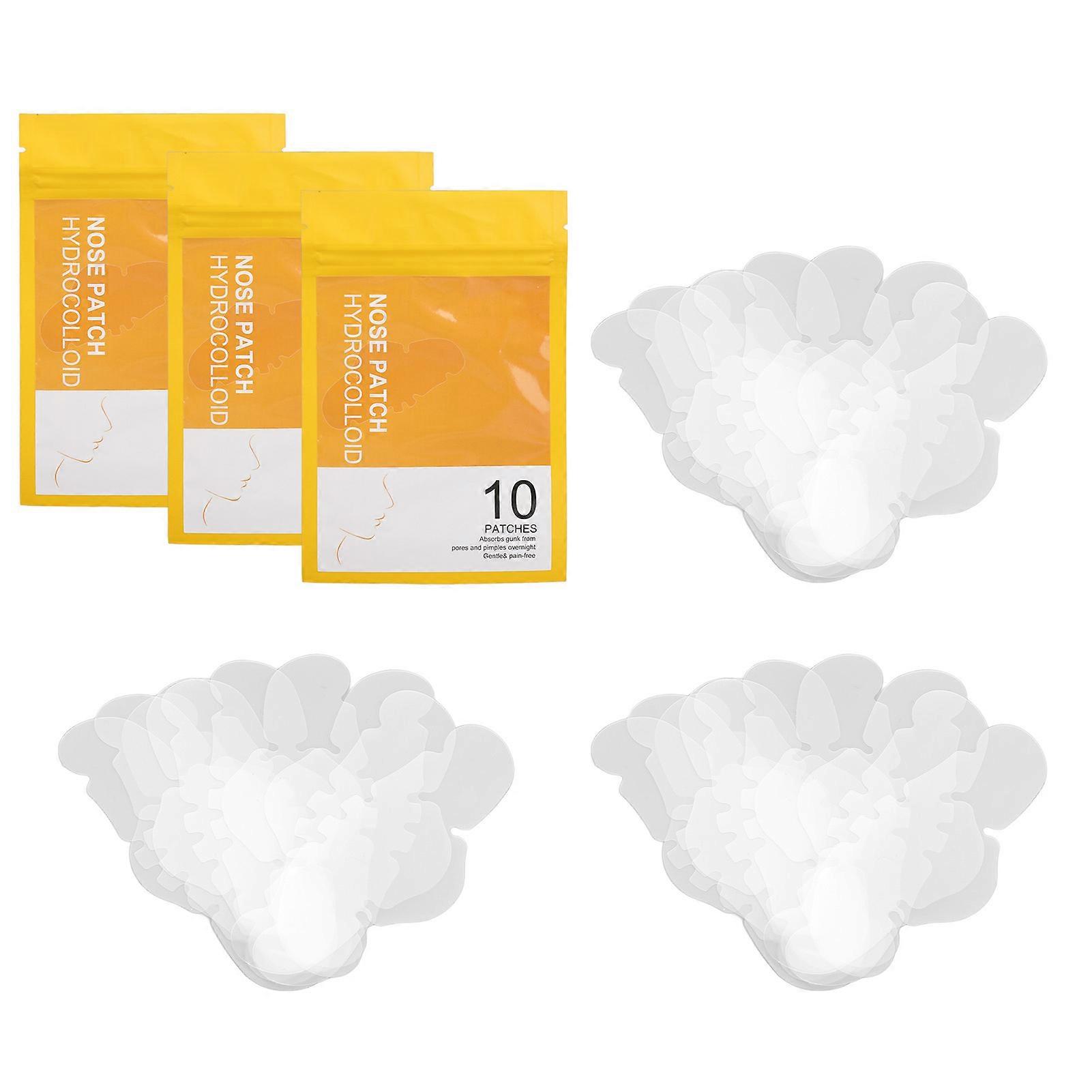 30pcs Hydrocolloid Nose Patch Herbal Extract Deep Cleansing Nasal Pore Strips for Blackhead Removal