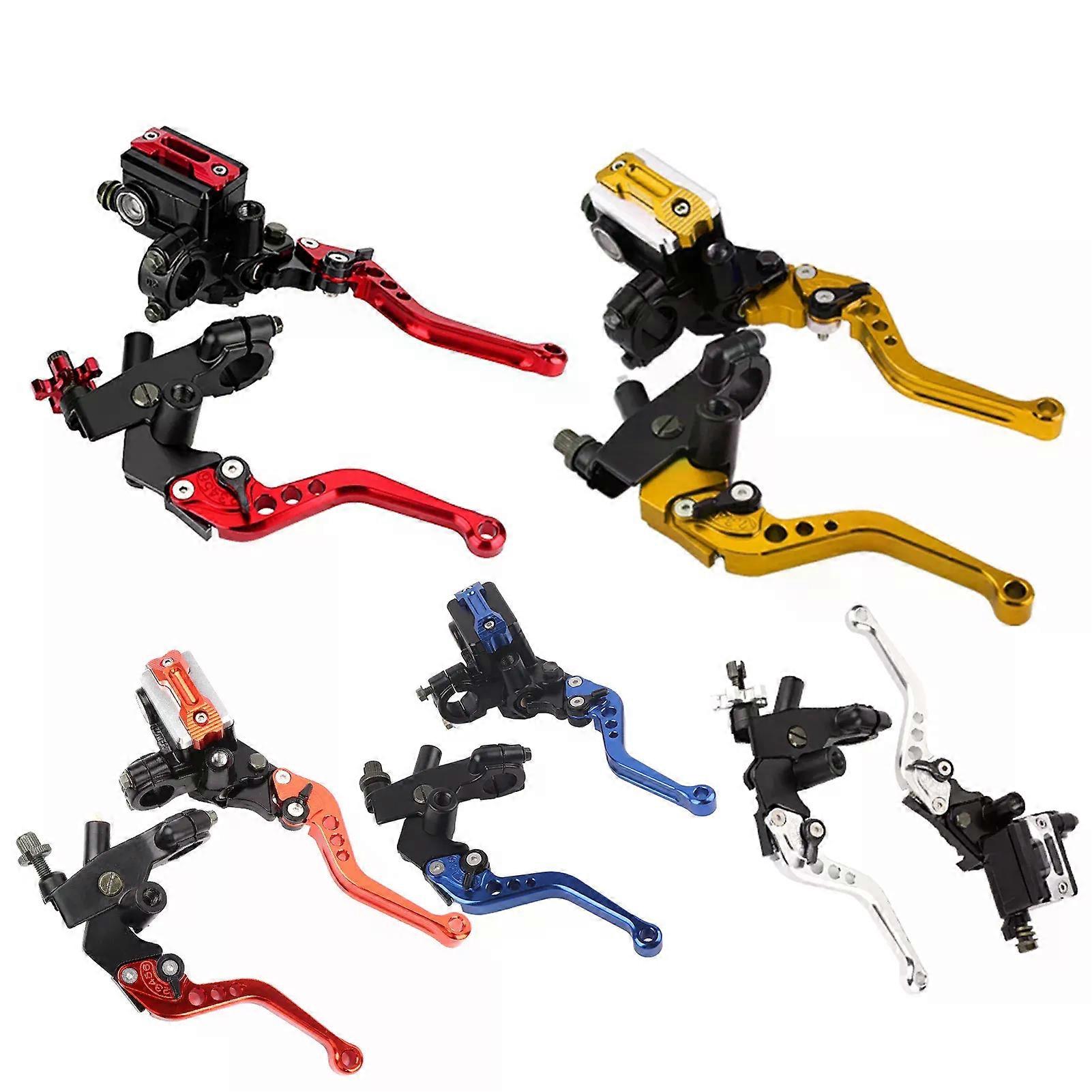 1 Pair 7/8(22mm) Universal Motorcycle Brake Clutch Master Cylinder Reservoir Levers hot