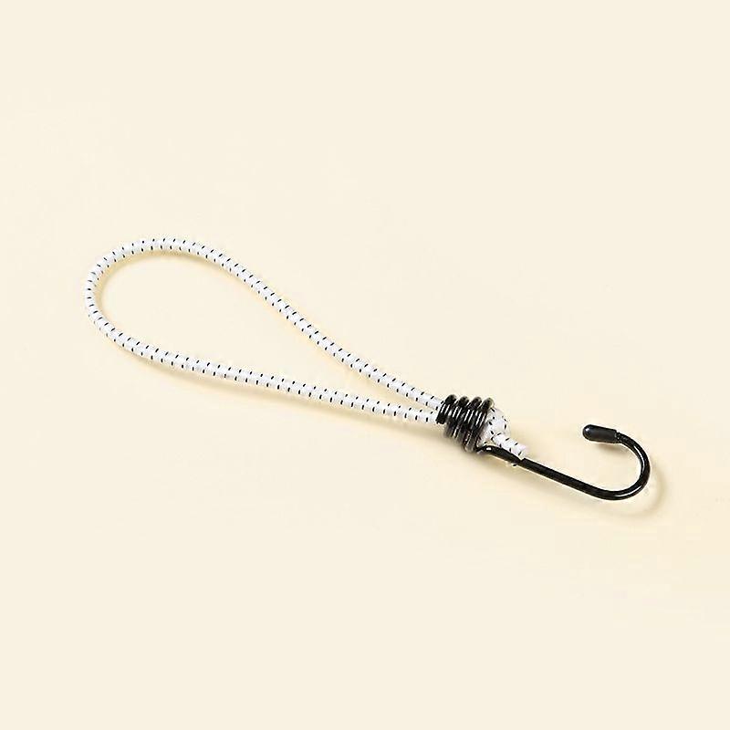 15cm with spiral hook/white elastic tensioner with spiral hook-25 pieces