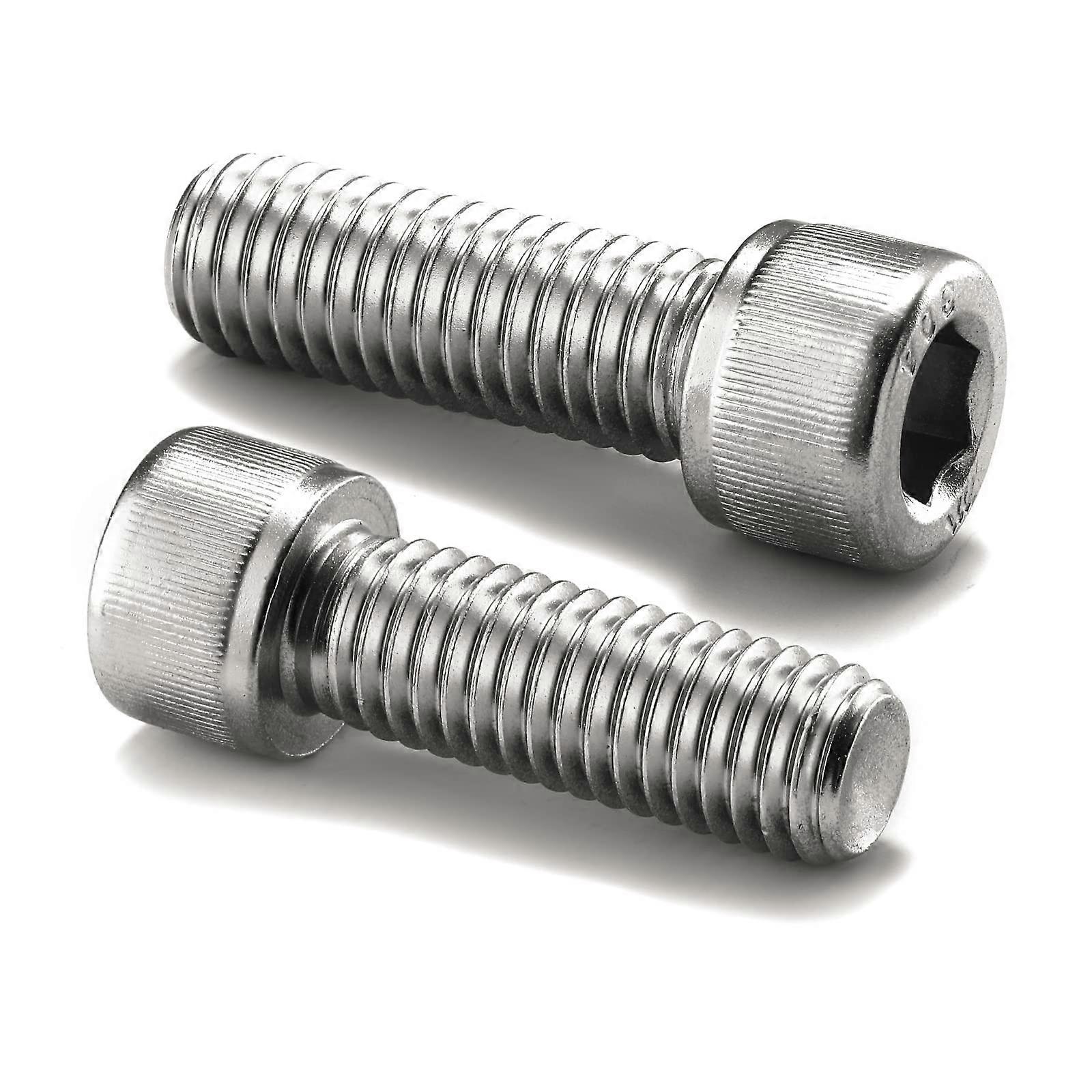 3/8-16 x 1-1/2' Socket Head Cap Screws - 20 Pcs, 304 Stainless Steel (18-8), Allen Socket