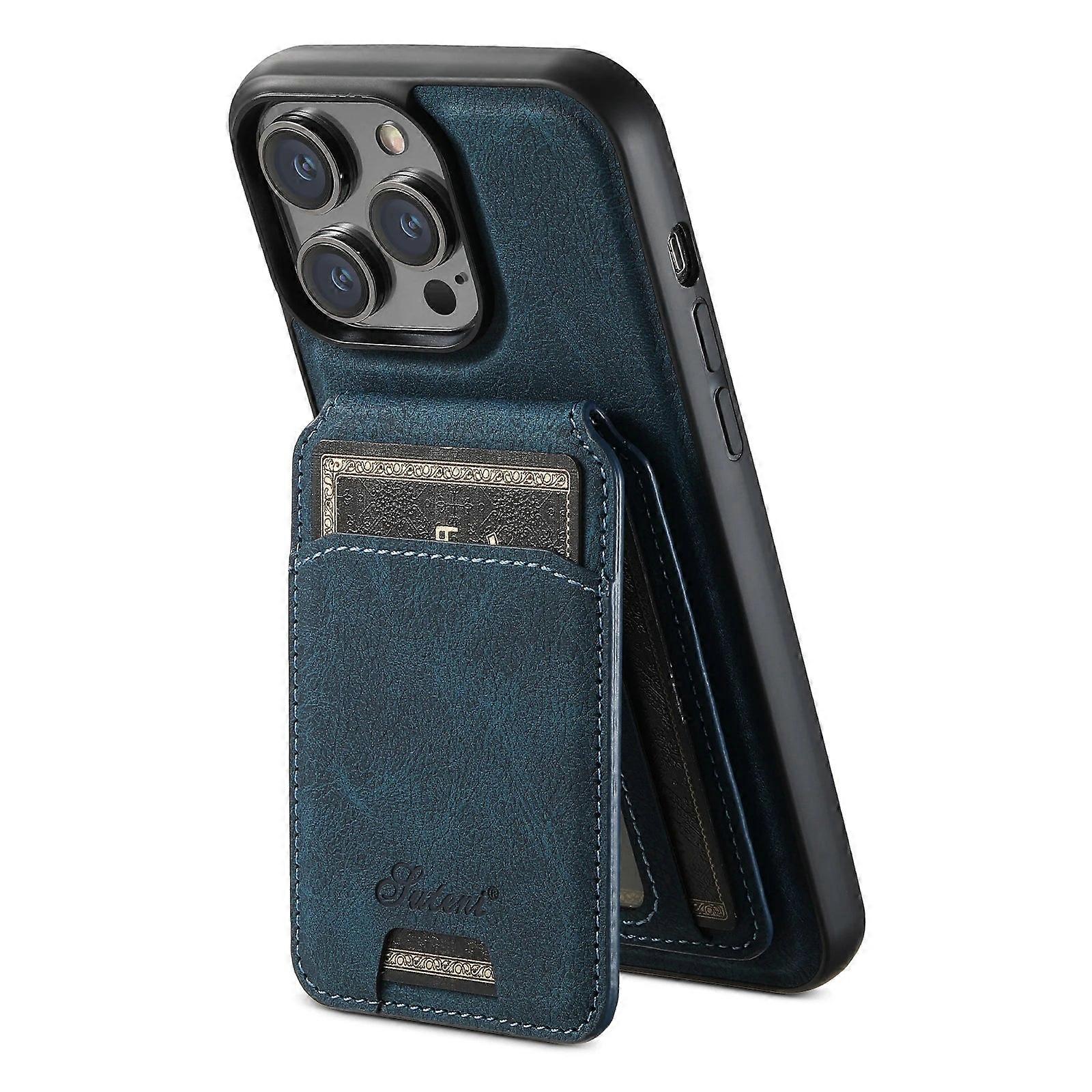 Magnetic Card Holder Leather Phone Case For Iphone 16 15 14 13 12