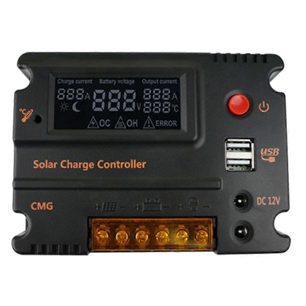 20A MPPT PWM Controller Waterproof Solar Charge Controller W/LCD Display And LED