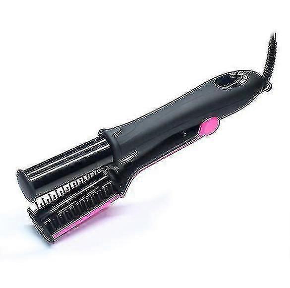 2 In 1 Rotary H Straightener, 22mm Clear Ceramic Fast Iron()