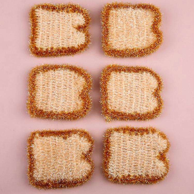 6 PCS / Bag Bread Dish Towel Acrylic Polyester Dish Cloth