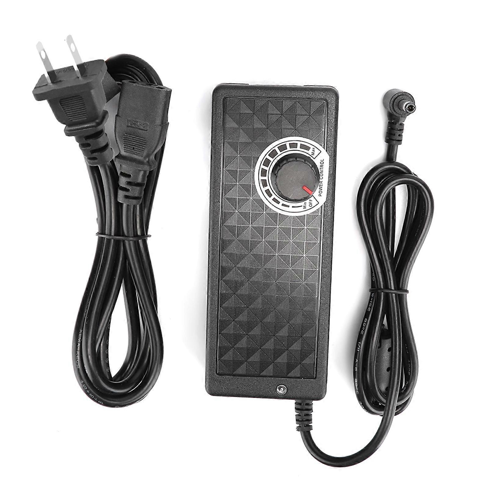 Adjustable Power Supply 3-12V 10A High-Power Voltage Regulator Speed Controller Desktop Charger with Temperature and Brightness Adjustment Includes AC