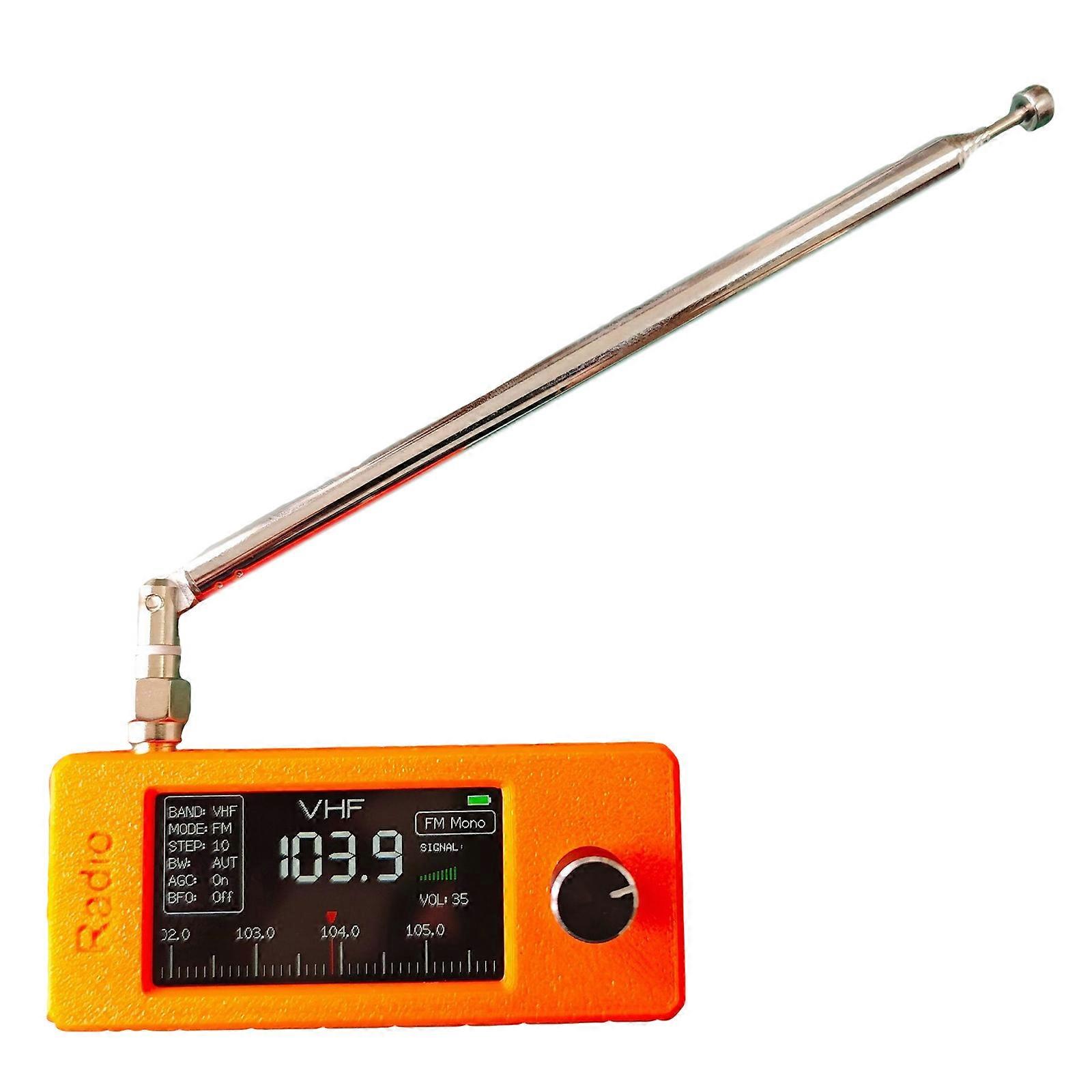 Mini Portable Shortwave Radio Receiver 0.5 to 108MHz Full Band with Big Speaker Best Reception High Resolution Receiver