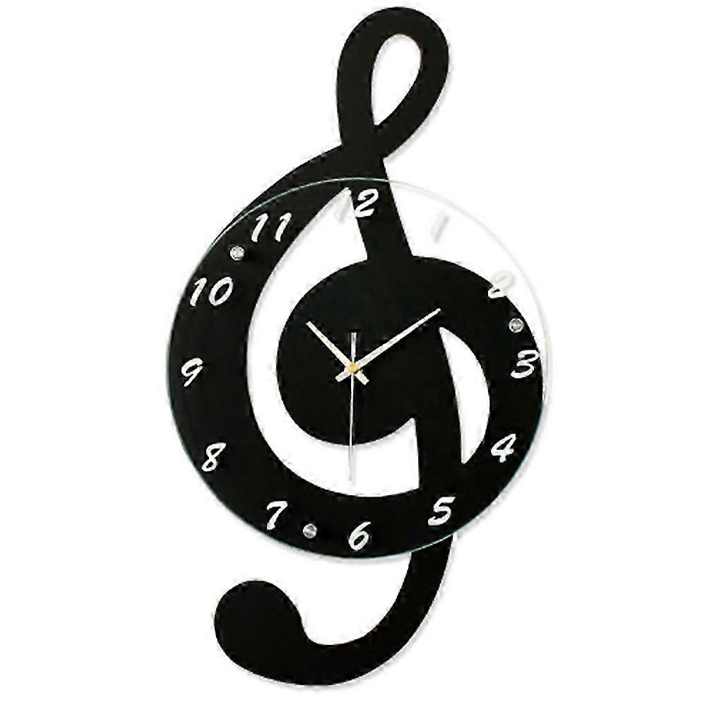 Living Room Musical Note Clock, Home Decoration Wall Clock