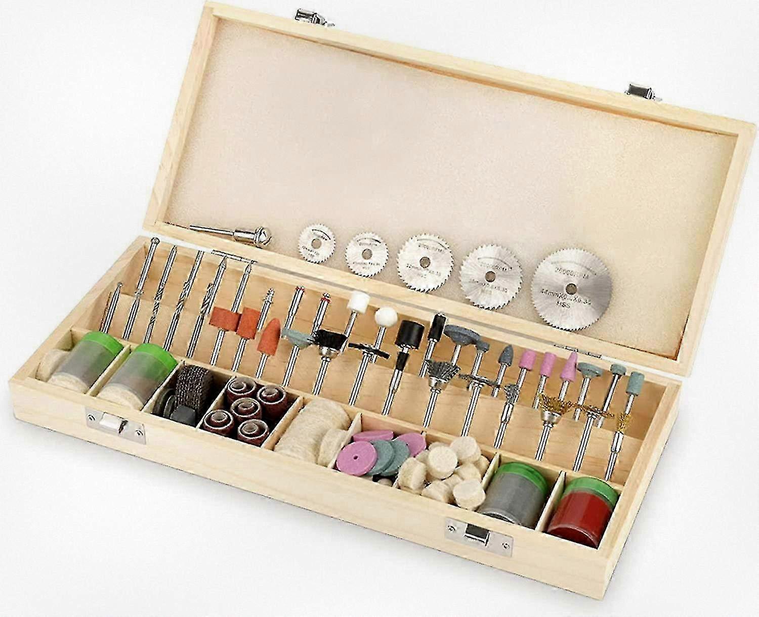 Universal Rotary Tool Accessory Set with 242 Pieces Compatible with 1/8(3mm) Shank Models