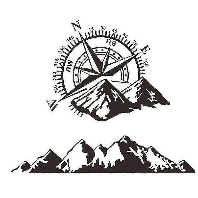 Creative Compass Stickers Vehicle Window Decal Home Wall Floor Decorations