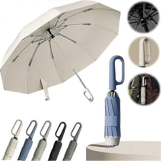 Reverse Compact Folding Automatic Umbrella, Sturdy and Windproof