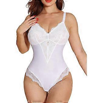 Lace Shapewear Bodysuit For Women Tummy Control Sleeveless V-neck Backless Camisole