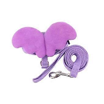 Angel Wings Pet Harness and Leash Set, Cute Pet Leash Outdoor Walking Dog Cat