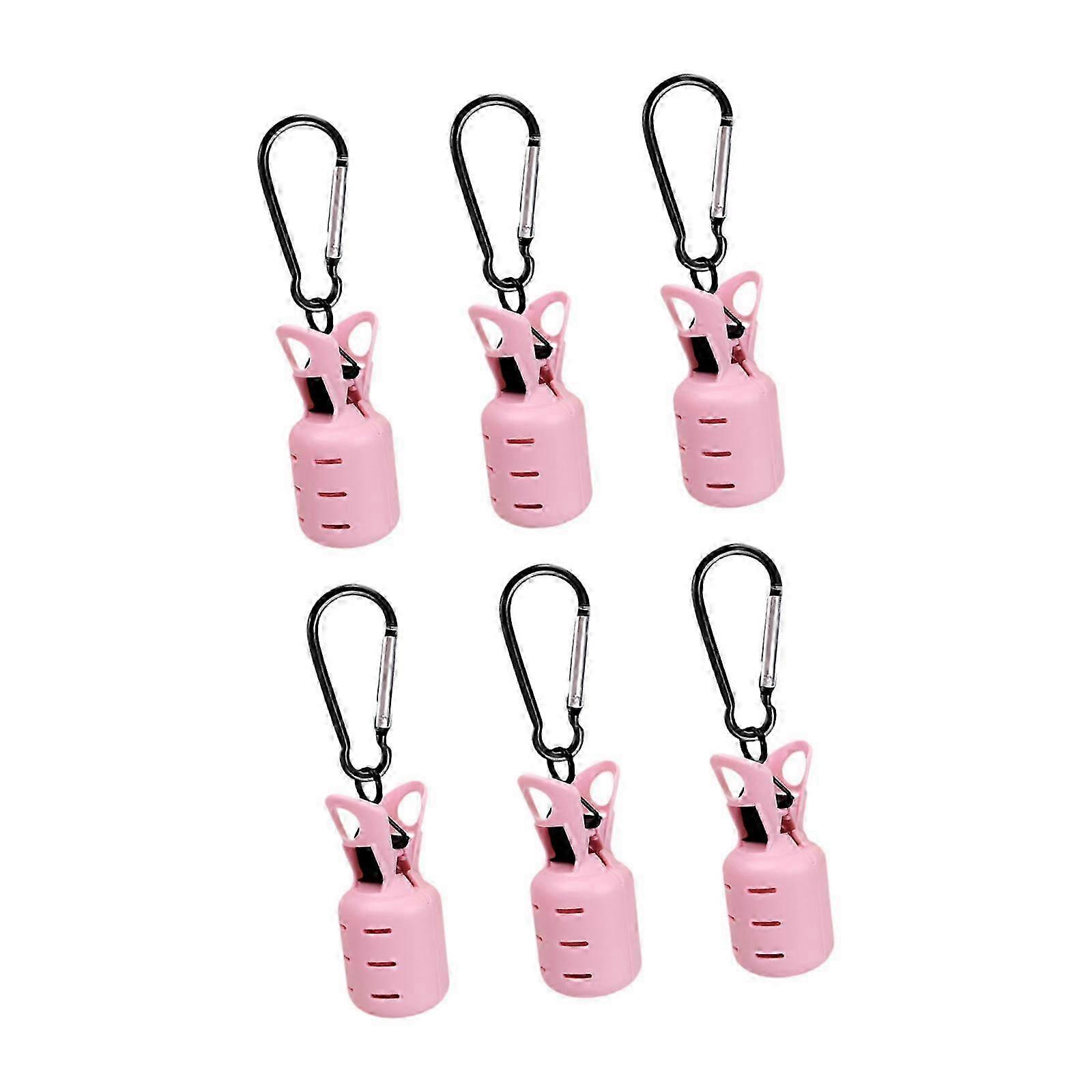 6x Fishing Hook Covers, Suitable for Squid Jig Hooks, Ideal for Outdoor Activities, Pink Color