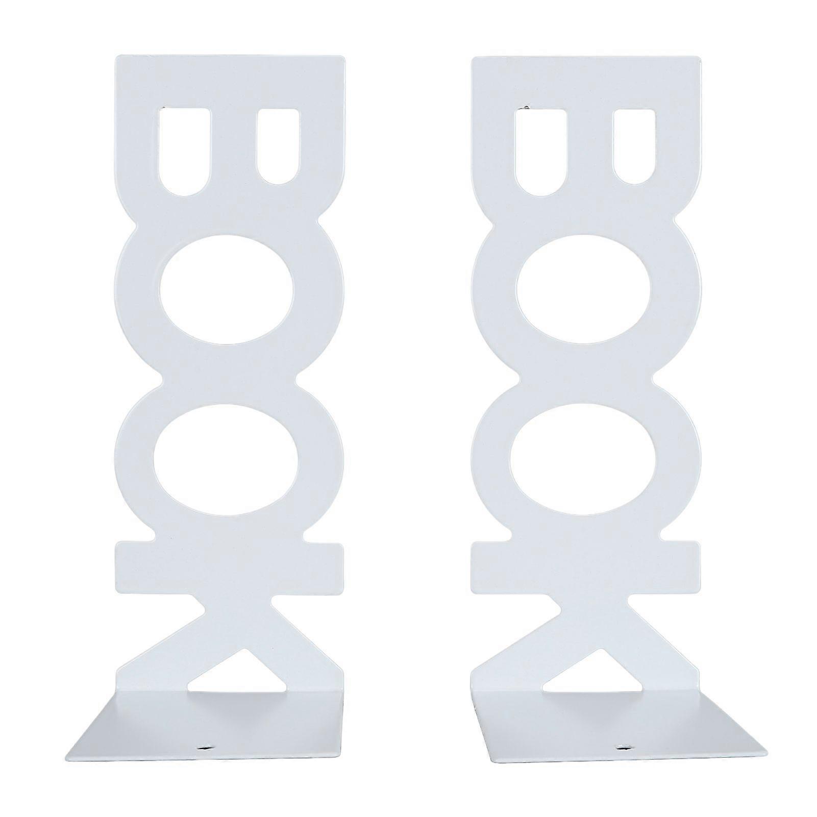 2025 Latest Model  1 Pair Book End Decorative L Shaped Keep Upright Slip