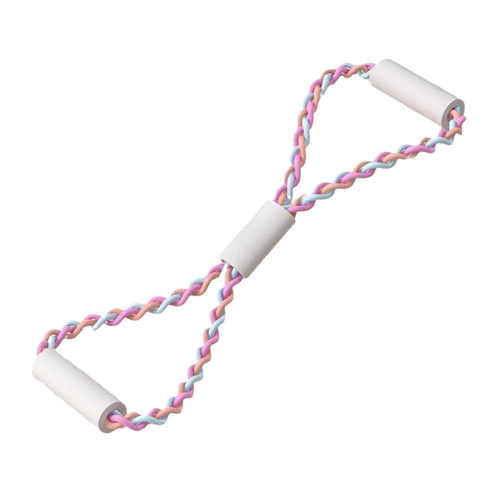 Exercise Resistance Bands - Ergonomic Figure 8 Stretch Bands for Home Workouts, Portable Pilates Flex Bands for All Fitness Levels