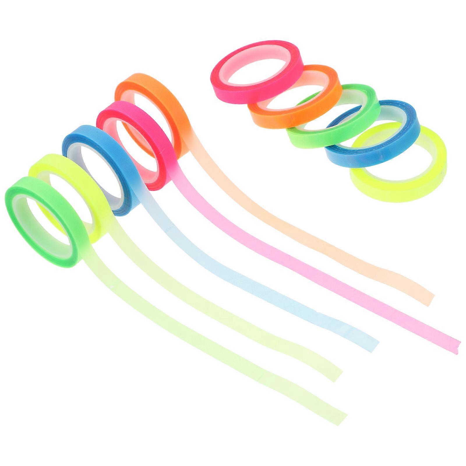 Transparent Highlight Tapes   10 Rolls Removable Page Markers for Notes, Annotating Books, Dyslexia Support, and Focused Reading