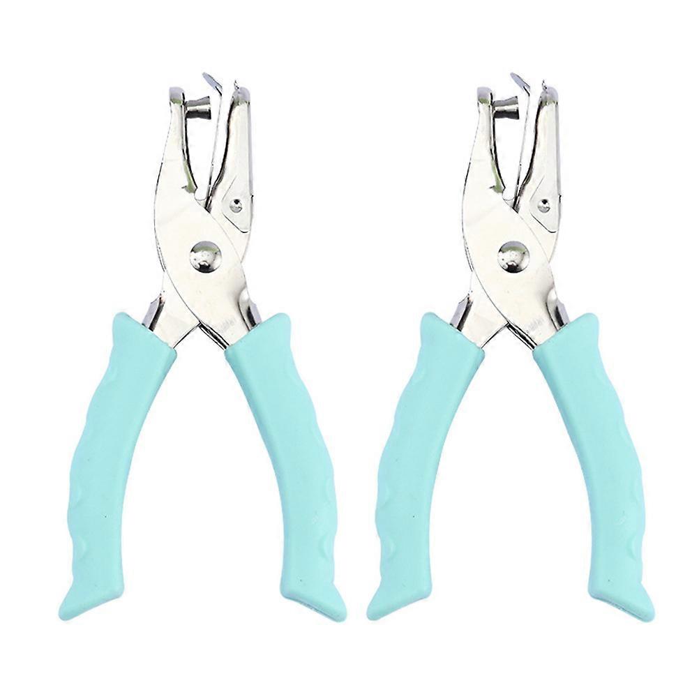 Skyblue Single Hole Punch with Ergonomic Handle for DIY Crafts at Home Office School 2Pcs