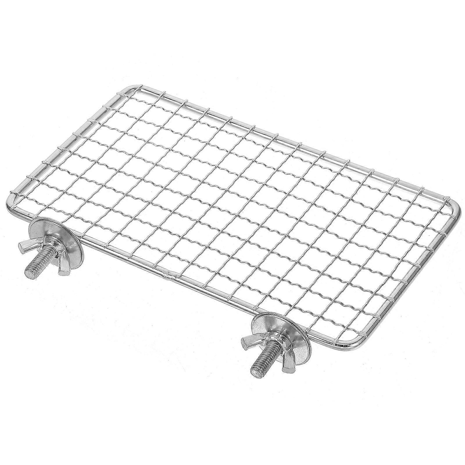 Stainless Steel Bird Stand with Mesh Perch and Spacious Platform for Parrots – Comfortable Training Playground Cage Accessory for Various Parrot