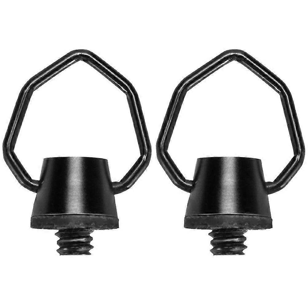 Camping Light Hanger Aluminium Alloy Loop for Hanging Use 2Pcs Black