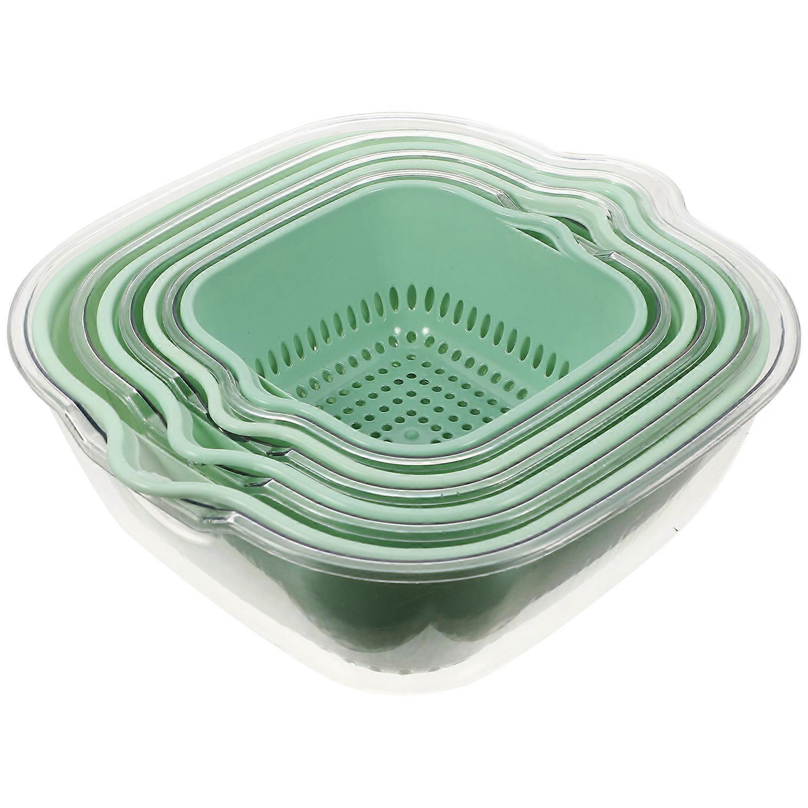 fruit strainer bowl Food Home Users Indoor Kitchen Use 4pcs