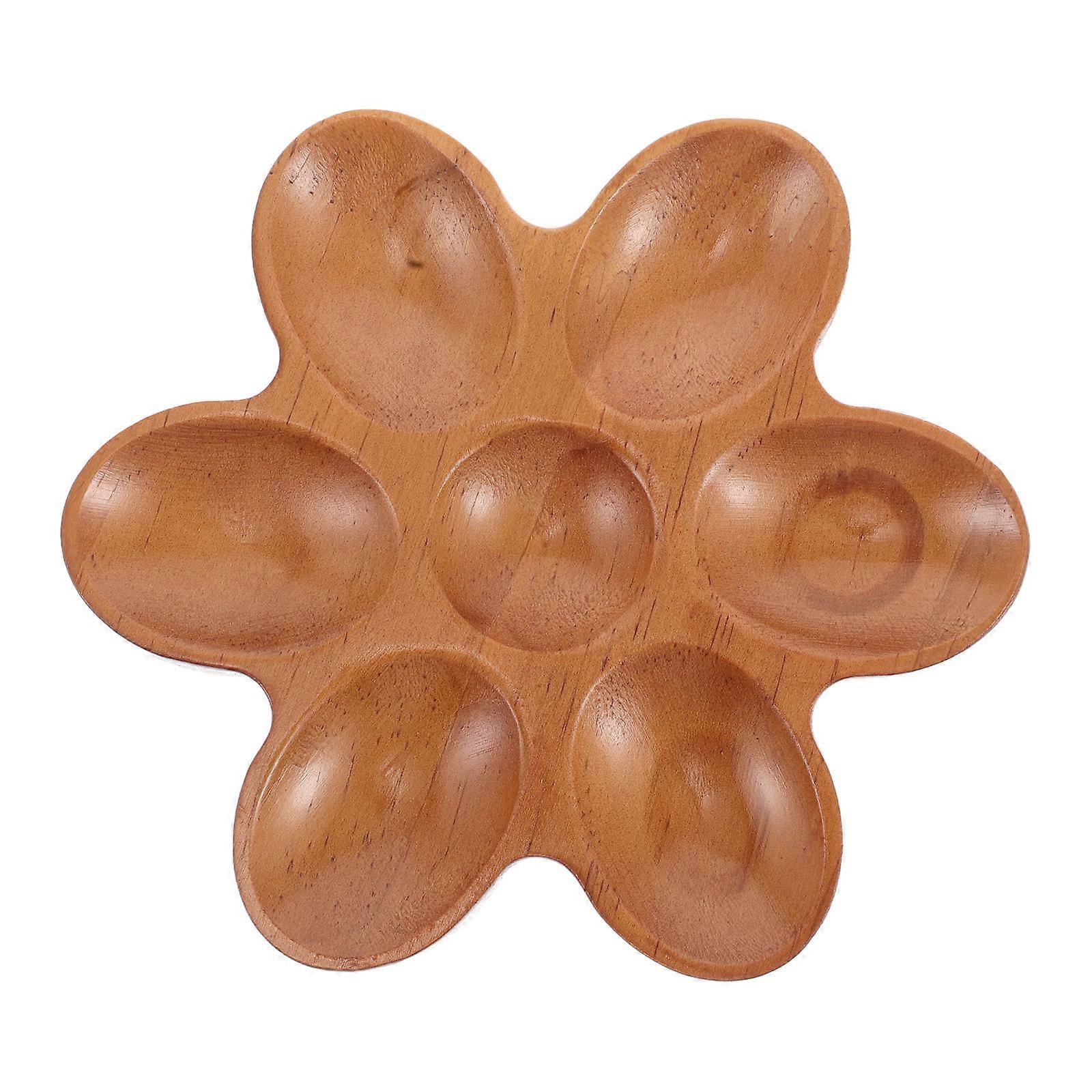 Deviled Egg Tray Wooden Egg Container Multifunctional Use For Kitchen Organization 1Set