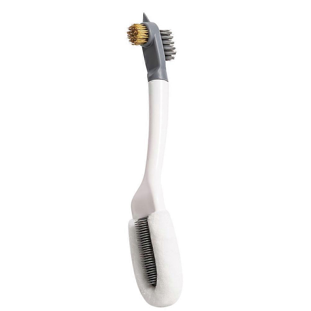 1Pc U Shaped Multifunctional Shoe Cleaning Brush Tool (White)