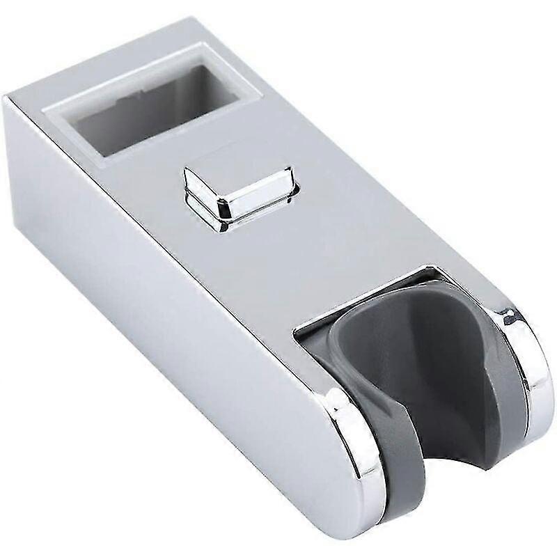 Chrome Plastic Adjustable Height Square Shower Slider Bar Replacement Head Support Rail Stand Bathroom Accessory