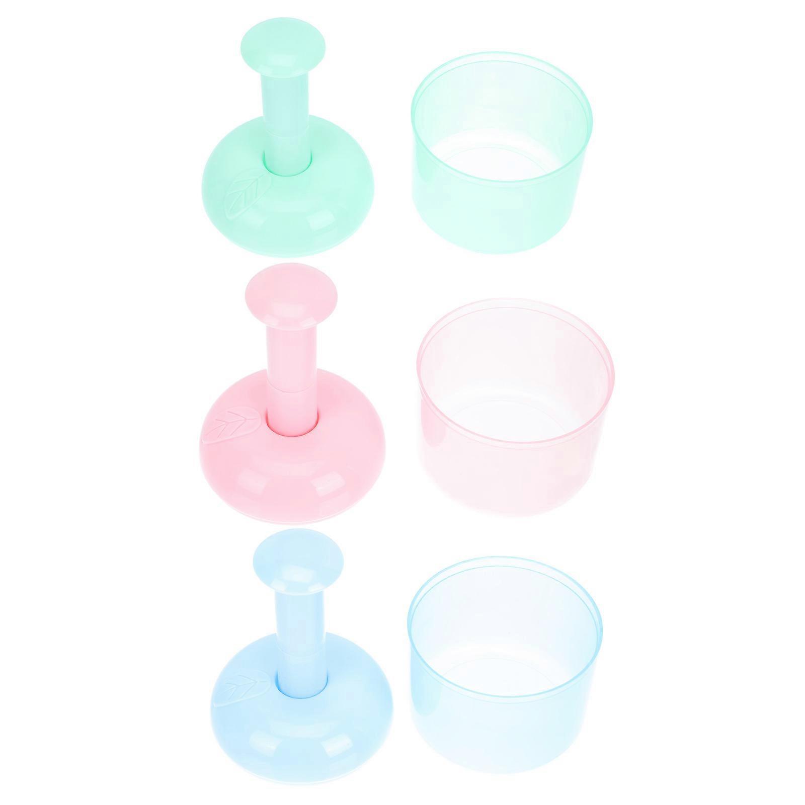 Bathroom Foaming Bottle Practical Manual Female Foaming Making Tools Pink Daily Use 3Pcs